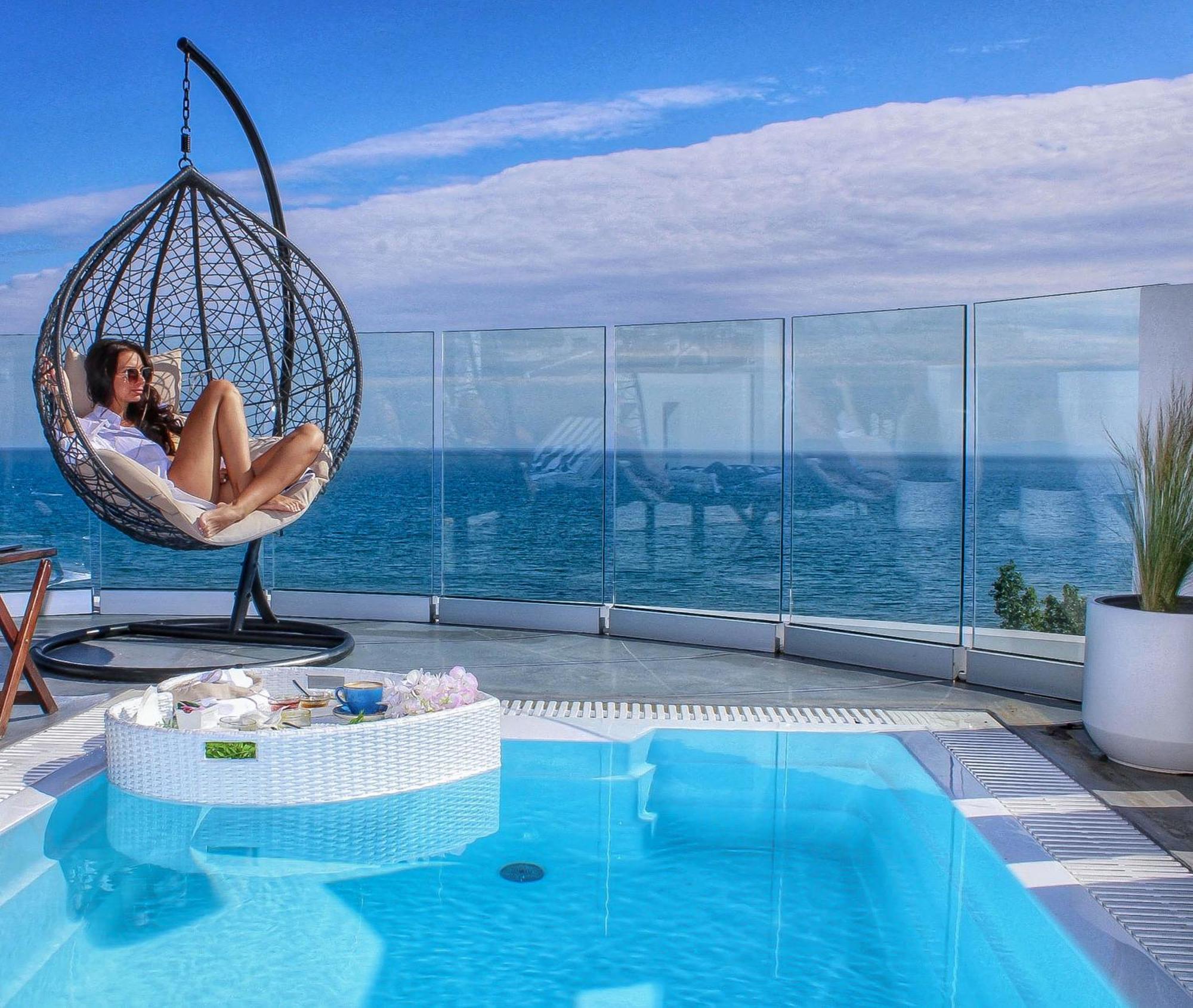 Panorama Suites & Spa - Adults Only Stómion Exteriör bild